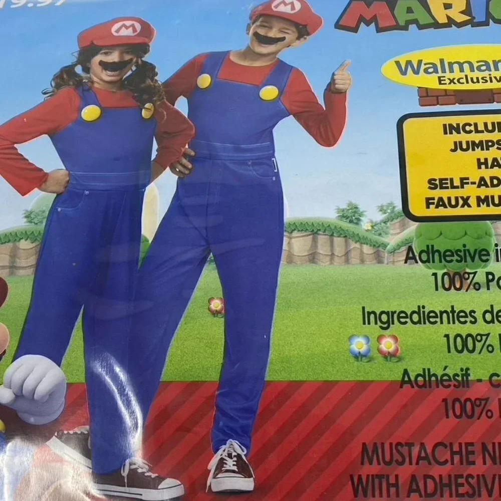 Disguise Super Mario Youth Unisex Small 6/7 Costume